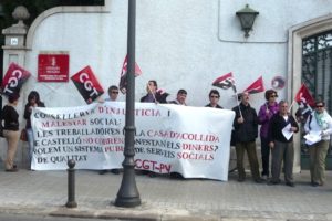 Valencia: Concentración CGT en Bienestar Social