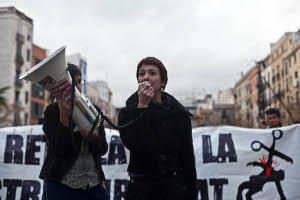 La CNT de Barcelona en solidaridad con Laura y los detenidos