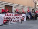 Concentración de la CGT en Valladolid por la libertad de Laura