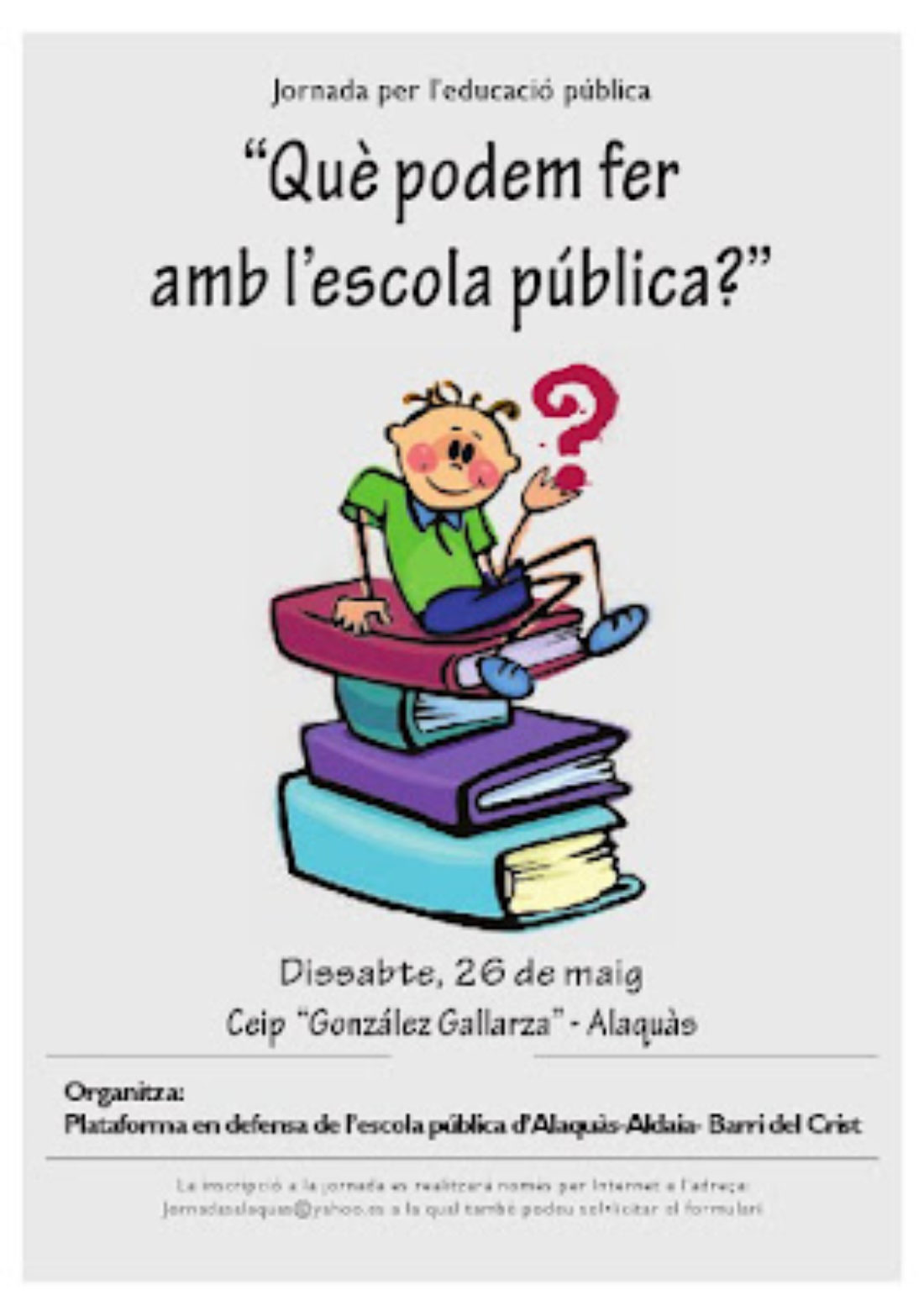 Alaquàs: Jornada por la educación pública «Qué podemos hacer con la escuela pública»