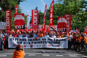 Madrid: Más de 6.000 ferroviari@s contra la privatización