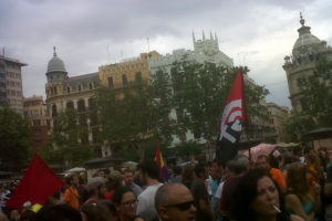 Valencia: 300 personas se concentran en solidaridad con los mineros