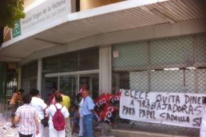 Concentración en apoyo a la Huelga Indefinida en el ambulatorio San Jose Obrero