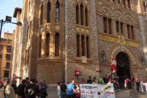 Madrid: Concentración de apoyo contra la represion en Correos