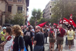 Concentración y manifestación el pasado jueves en Barcelona