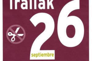 Euskadi. Irailak 26 Septiembre Greba Orokorra – Huelga General
