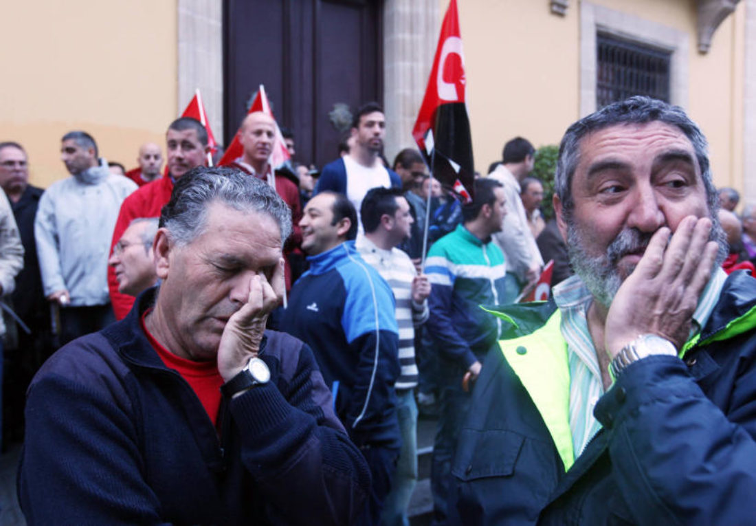 Marcha y concentración en Sevilla contra el ERE del Ayuntamiento de Jerez