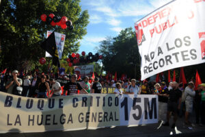 Manifestación Bloque Crítico 15S Madrid