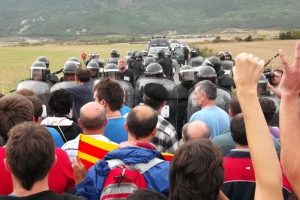 Respuesta de la izquierda aragonesa ante la violencia estatal en Artieda