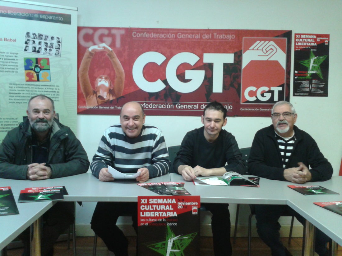 Presentación de la XI Semana Cultural Libertaria de la CGT de Burgos “La lengua como liberación: el esperanto”