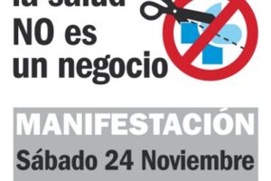 Burgos: Manifestación, LA SALUD NO ES UN NEGOCIO
