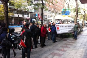 Crónica y fotos de las concentraciones en protesta por el despido de Ainhoa y de los últimos trabajadores temporales