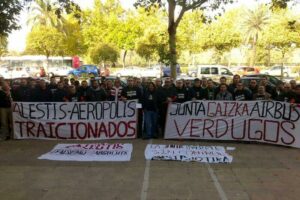 Los trabajadores de Alestis Aerópolis siguen en lucha