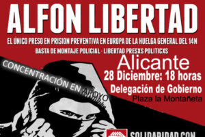 Concentración en Alicante por la libertad de Alfon