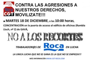 Movilizaciones en ROCA para defender las condiciones laborales