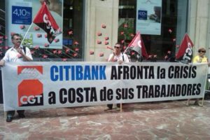 NO a las prolongaciones de jornada en Citibank