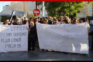 Éxito en la Huelga Indefinida de las trabajadoras limpieza del Hospital General de Alicante