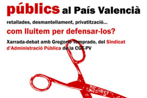 Charla-debate «La situación de los servicios públicos en el País Valenciano»