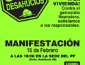 Manifestación 16FEB. STOP Desahucios- Málaga