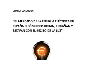 Charla coloquio en Soria sobre el mercado de la energía electrica en España