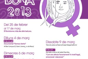 Actos en Reus por el 8 de marzo, día de la mujer trabajadora