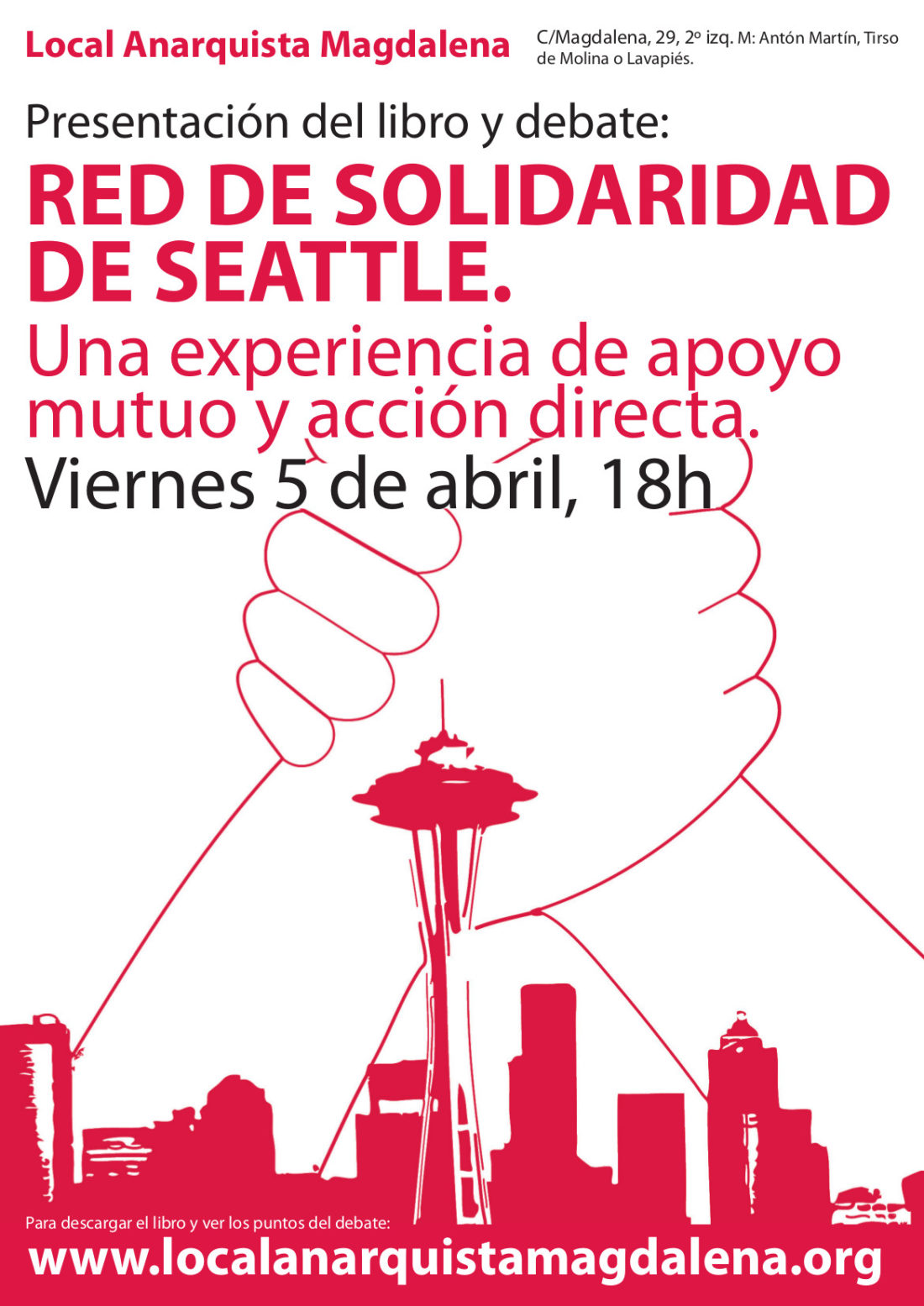 Presentación y debate del libro “Red de Solidaridad de Seattle. Una experiencia de apoyo mutuo y acción directa”