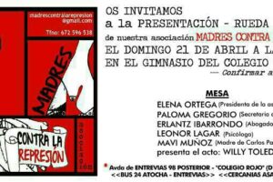 Presentación-Rueda de prensa de la asociación Madres contra la represión.