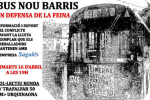 Después de 6 semanas de huelga ejemplar, los conductores del Bus Nou Barris llegan a un acuerdo con Sagalés.