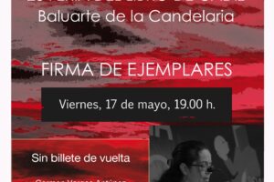 Firma de ejemplares de la novela «Sin billete de vuelta». Feria del libro de Cádiz