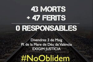 3-M Valencia: Concentración Asociación de Víctimas del Metro 3 de Julio
