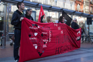 Valladolid: Acción en apoyo a la Huelga en Euskadi