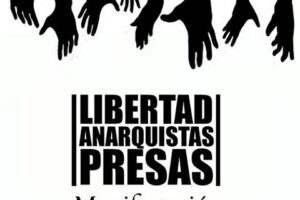 Manifestación en solidaridad con los 5 libertarios detenidos en Barcelona