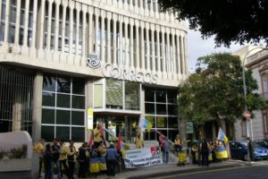Intersindical Canaria y CGT continúan con las concentraciones itinerantes en los centros de trabajo