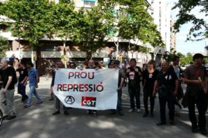Barcelona: manifestación en apoyo a los encausados por la HG del 29-S