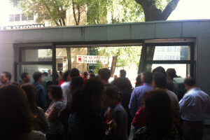 Crónica y fotos de la parada durante el descanso contra el ERE en Tragsatec el 18 de junio de 2013