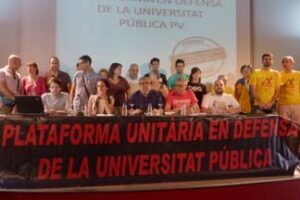 La Plataforma en defensa de la Universidad Pública rechaza la mercantilización de la Universidad