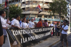 País Valenciano: CGT sale a la calle en defensa de las pensiones públicas y dignos