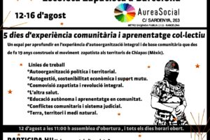 Barcelona: Escuelita Zapatista en el AureaSocial
