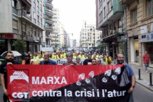 Crónica y Fotos de la Marcha de parados en Valencia