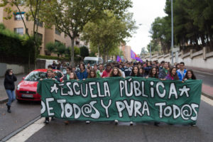 Valladolid, Huelga General de enseñanza