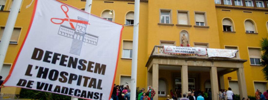 Manifestación en defensa del Hospital de Viladecans y de la sanidad pública