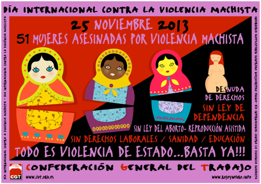 25-11-2013: Día Internacional contra la violencia machista