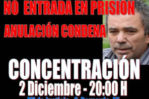 Concentración el 2-D ante el Ministerio de Justicia por la libertad de Alberto Torres