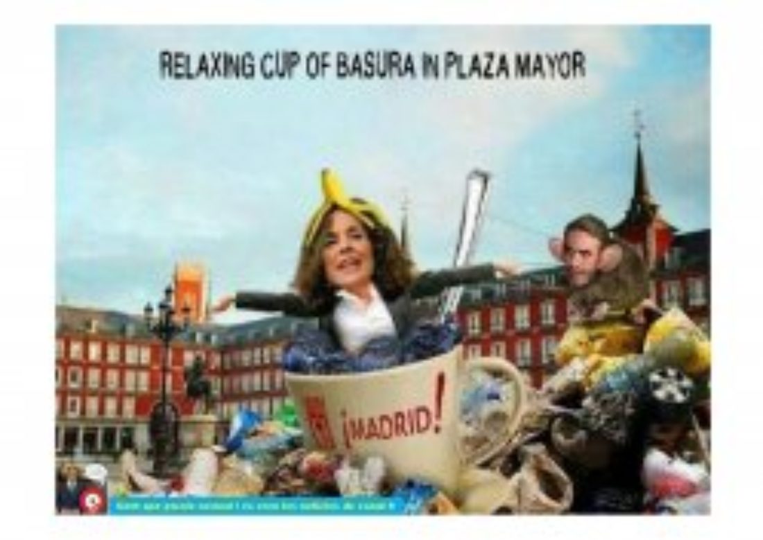 Concentración en Barcelona en apoyo a la huelga indefinida de limpieza de Madrid