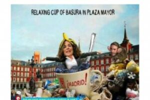 Concentración en Barcelona en apoyo a la huelga indefinida de limpieza de Madrid