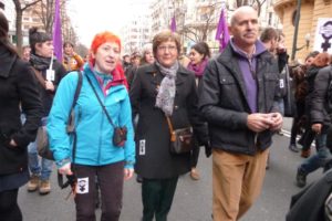 Concentración y manifestación contra la Ley del Aborto en Bilbao
