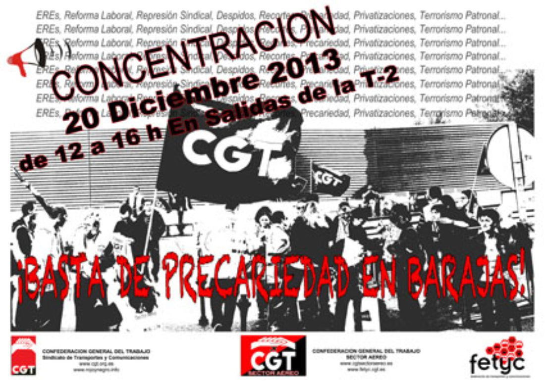 20D Concentración: ¡Basta de precariedad en Barajas!