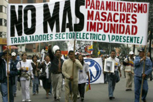 En 2013 aumentó la violencia contra el movimiento sindical colombiano