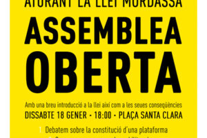 Asamblea abierta en Castelló contra la Ley Mordaza