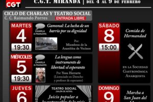 V Semana Cultural CGT Miranda de Ebro